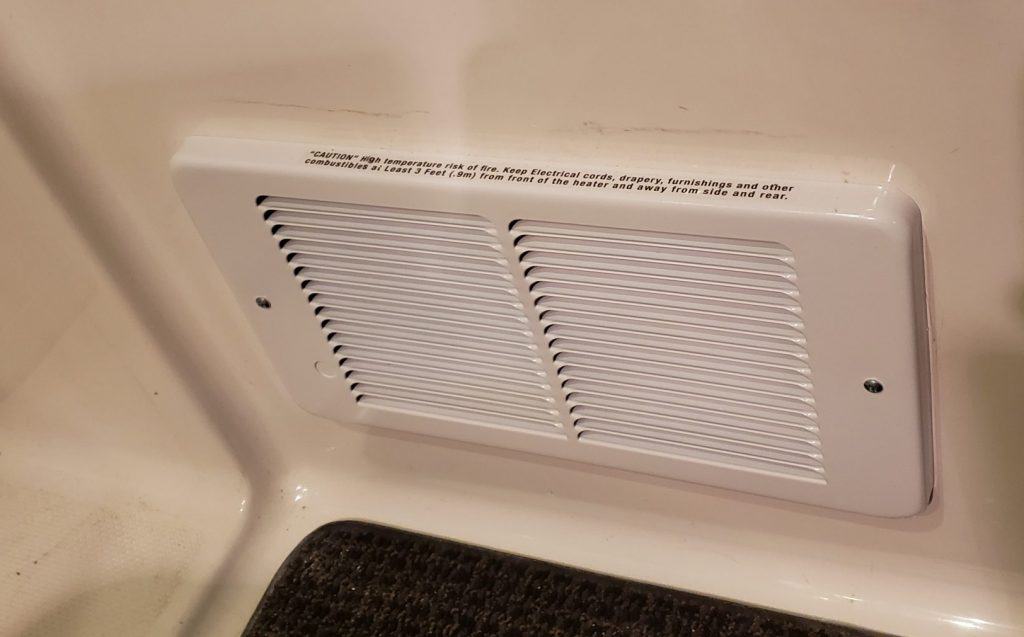 New heater installed in the pilothouse