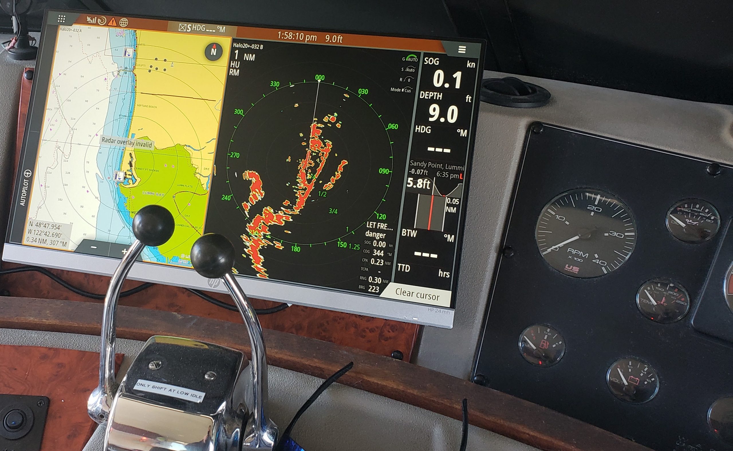 Second Screen for the Simrad