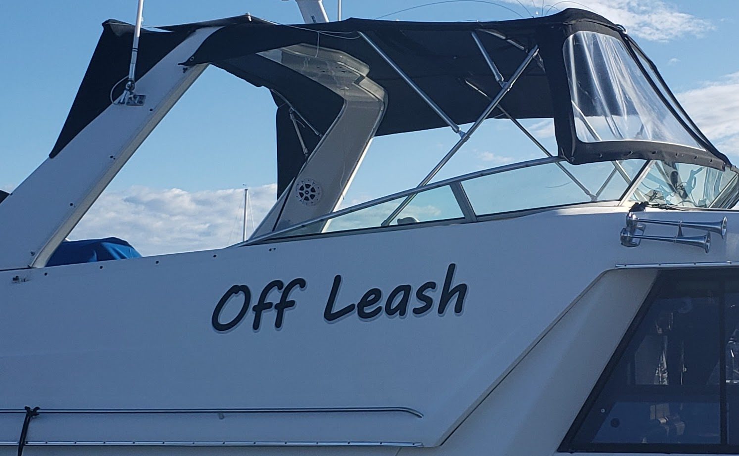 Name on the sides of the boat