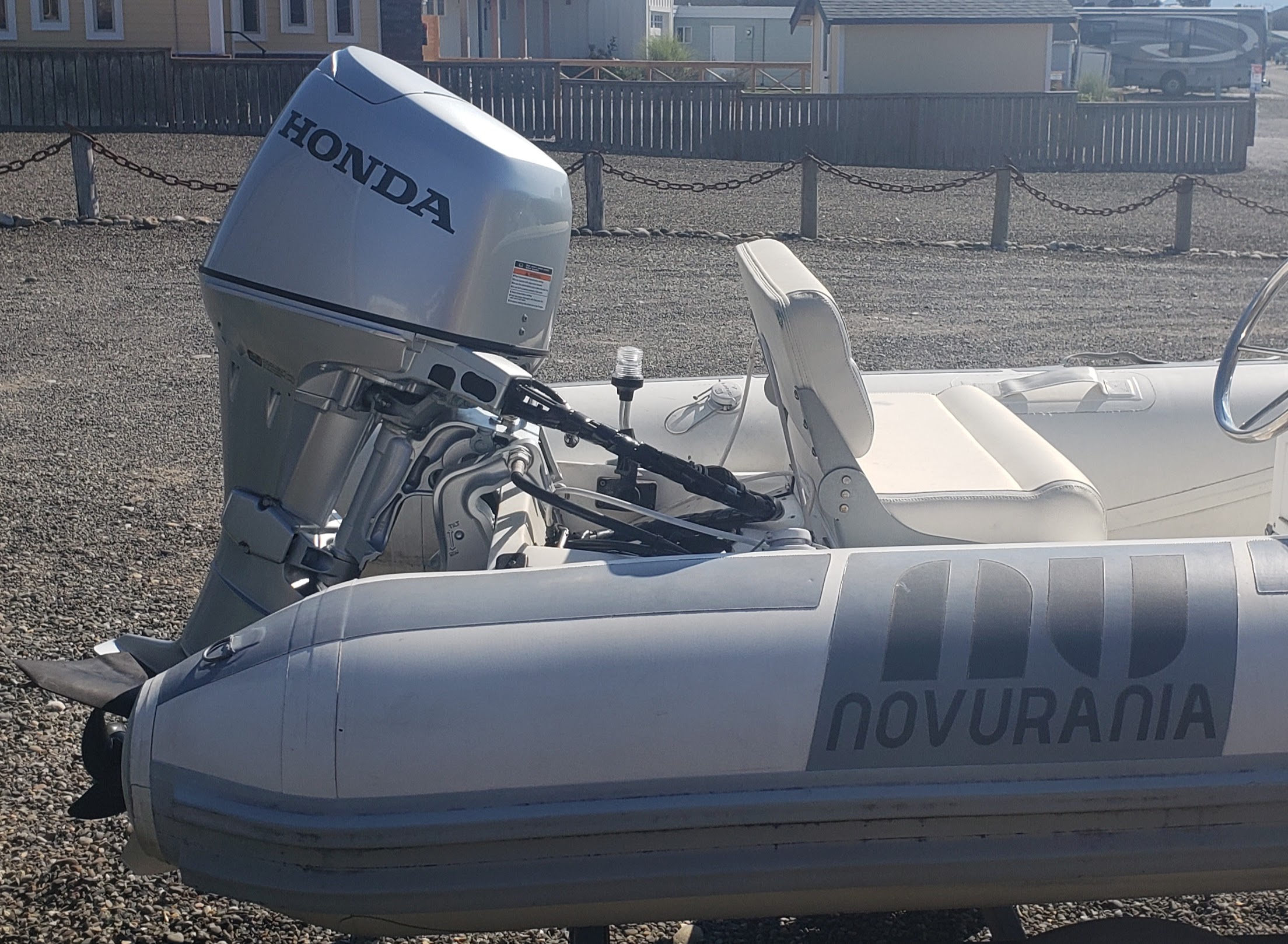 New Outboard On The Dinghy