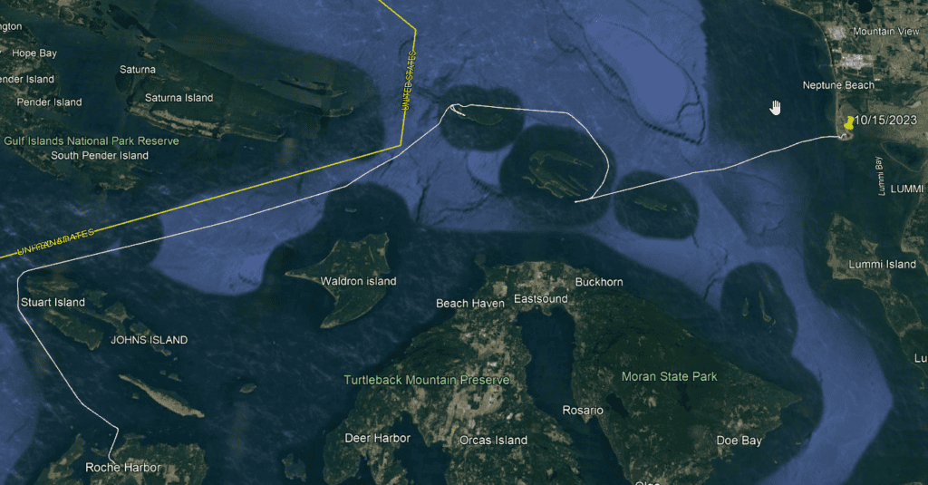 Roche Harbor to home – the long way