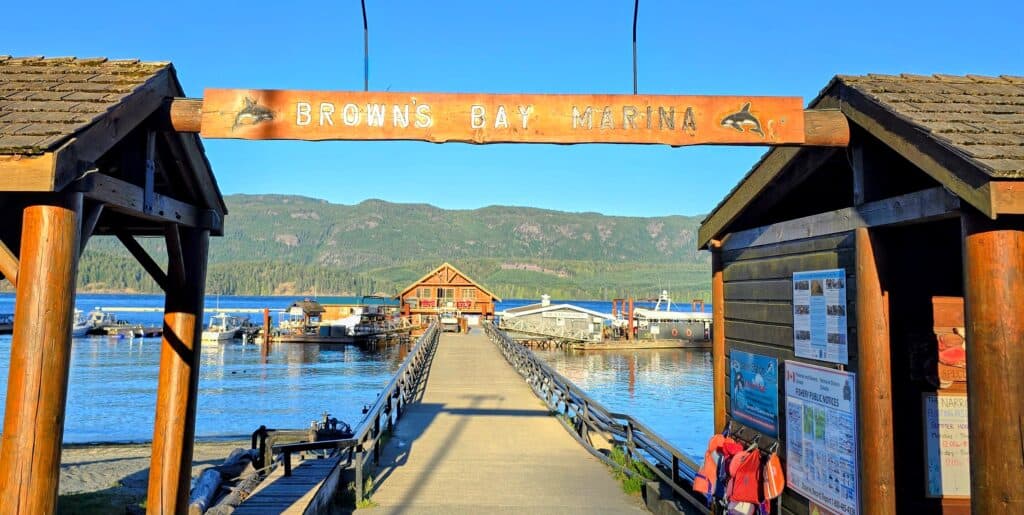 Return to Browns Bay Marina on Vancouver Island